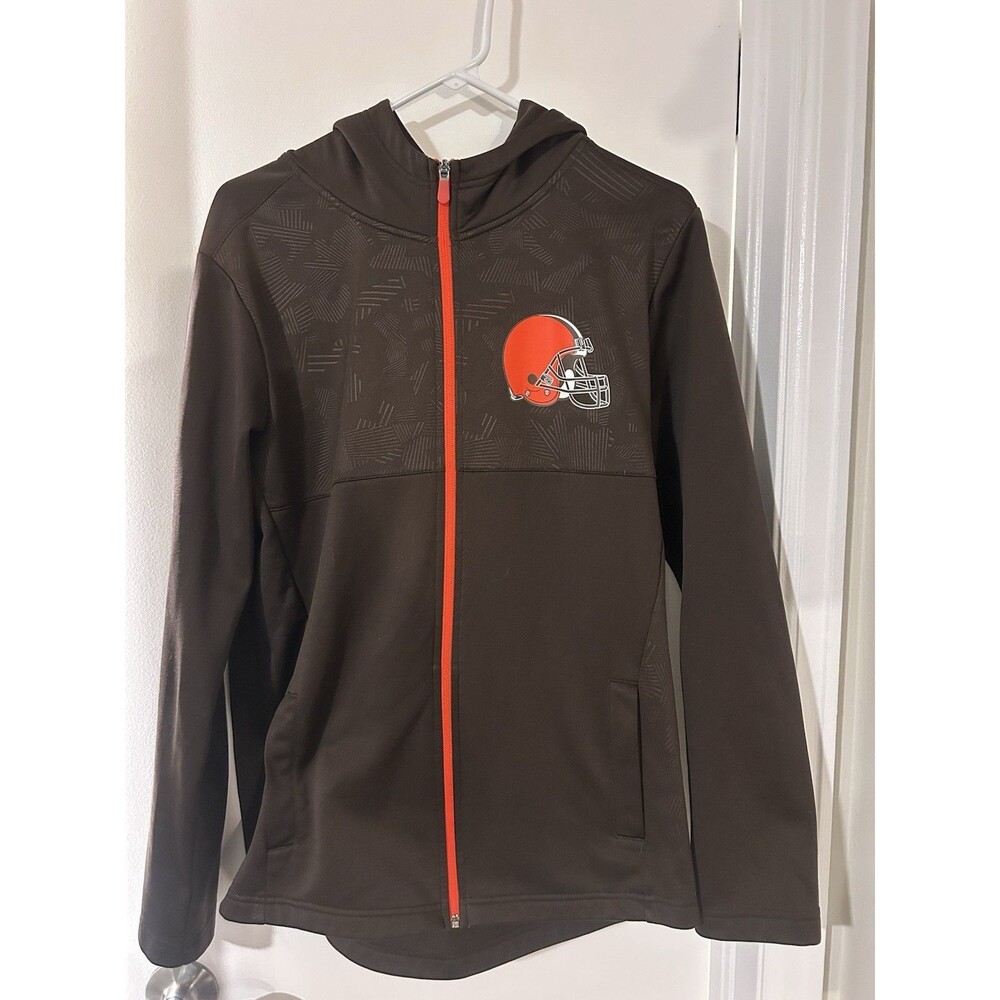Cleveland Browns Hoodie Jacket Men’s Medium Full Zip Fanatics NFL